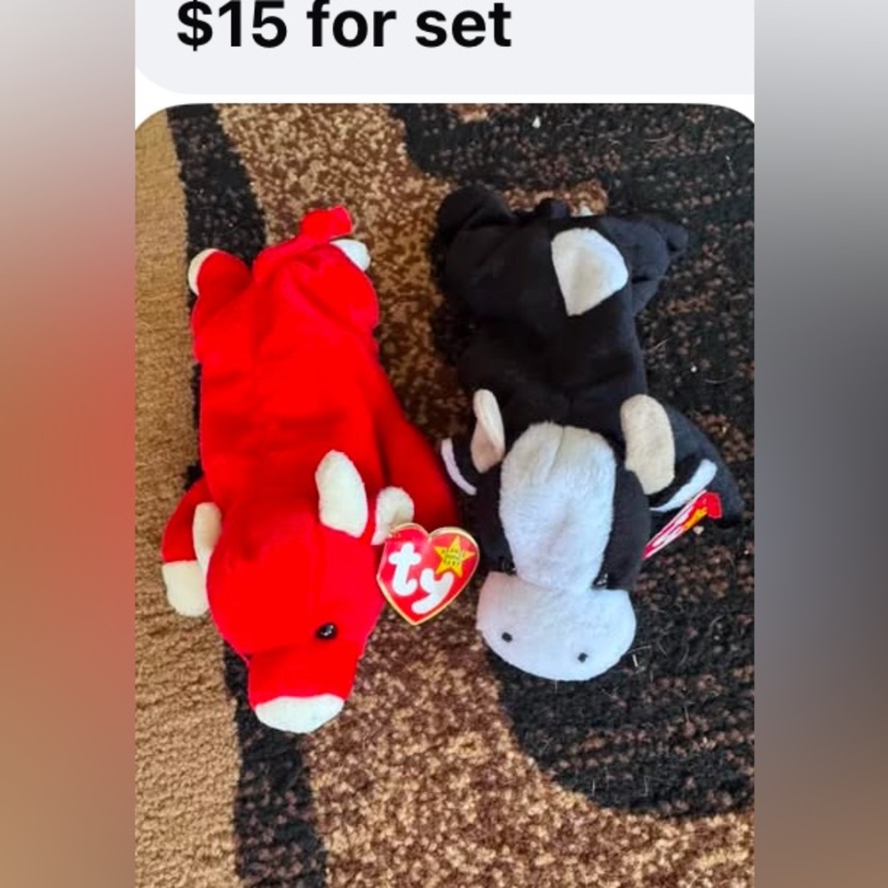 Rare Ty Beanie baby set